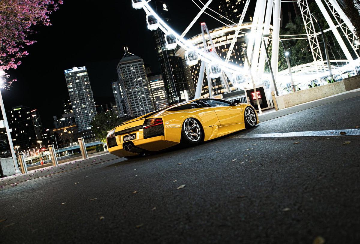 Air Suspension installation on Lamborghini in Brisbane.